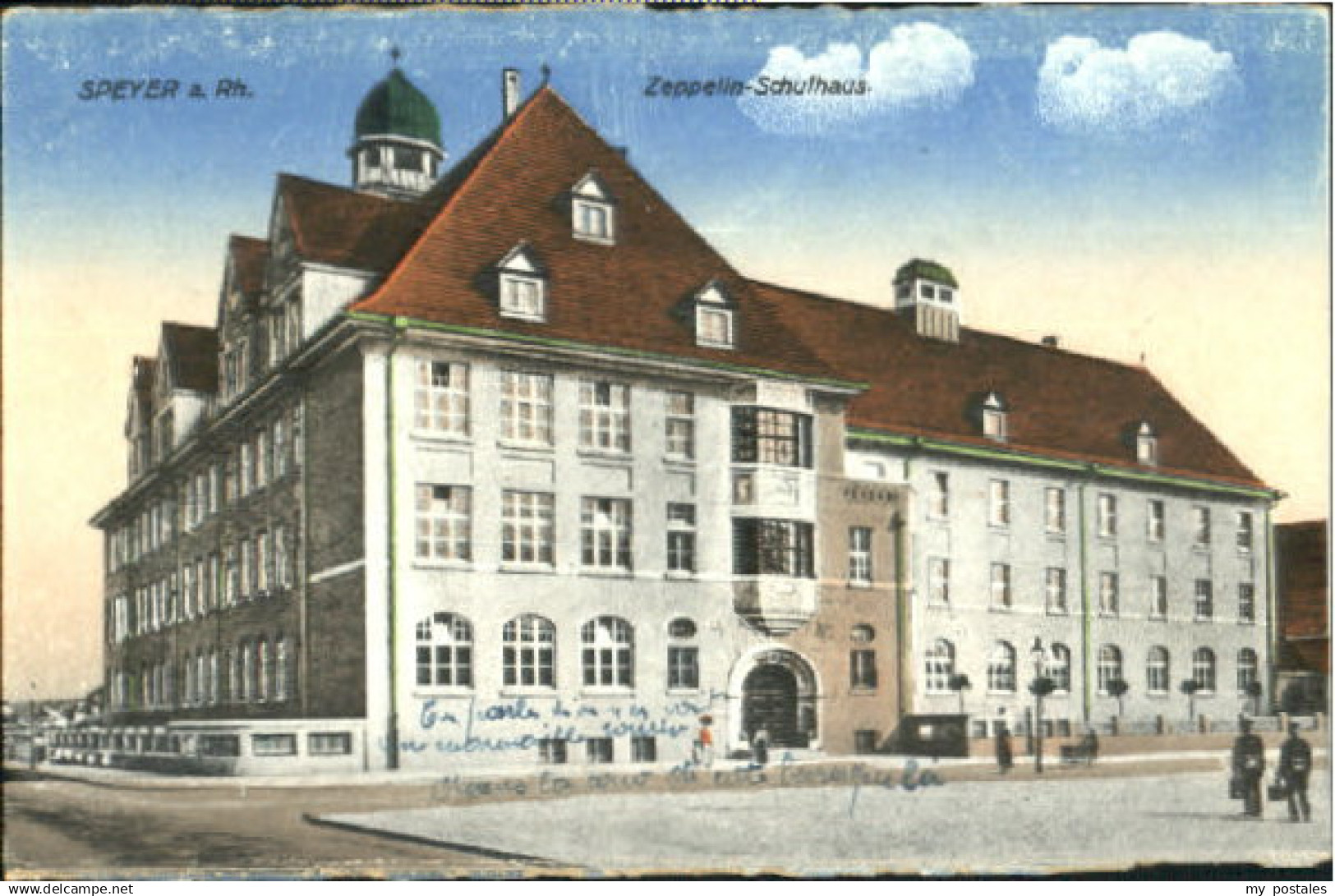 70104238 Speyer Rhein Speyer Schule ungelaufen ca. 1920