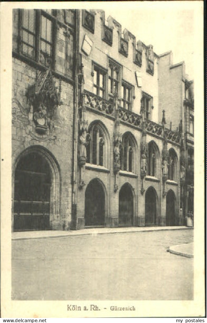 70104571 Guerzenich Koeln Koeln-Guerzenich  x 1924 Guerzenich Koeln