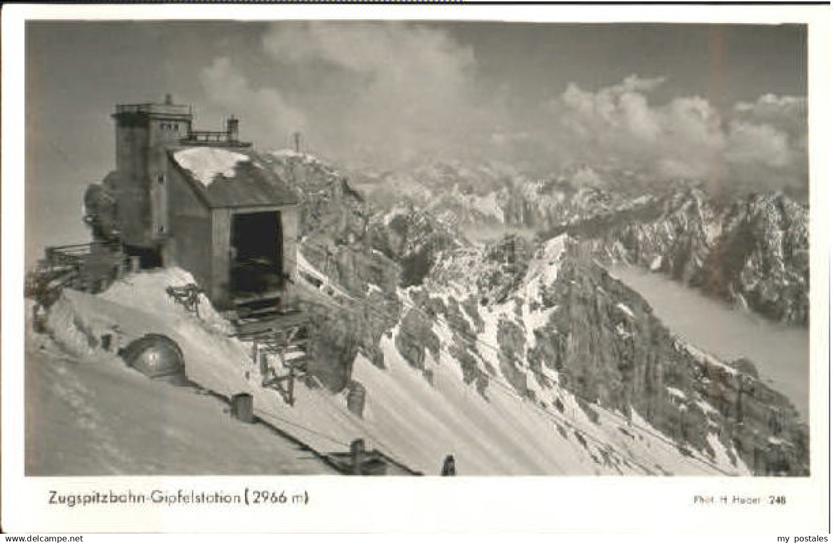 70108826 Zugspitze Zugspitze Zugspitzbahn  Gipfelstation o 1949