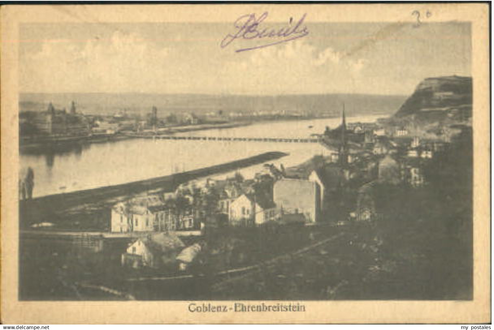 70110981 Koblenz Rhein Koblenz Ehrenbreitstein ungelaufen ca. 1920