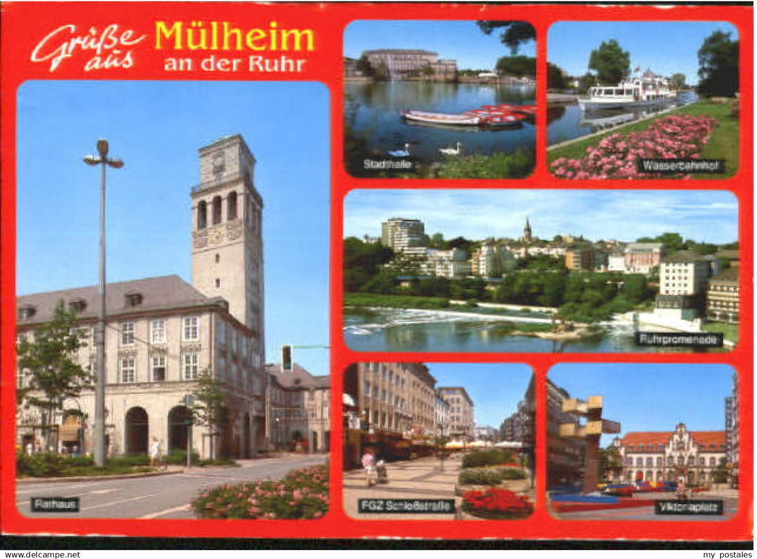 70113241 Muelheim Ruhr Muelheim Ruhr Halle Bahnhof Rathaus Platz