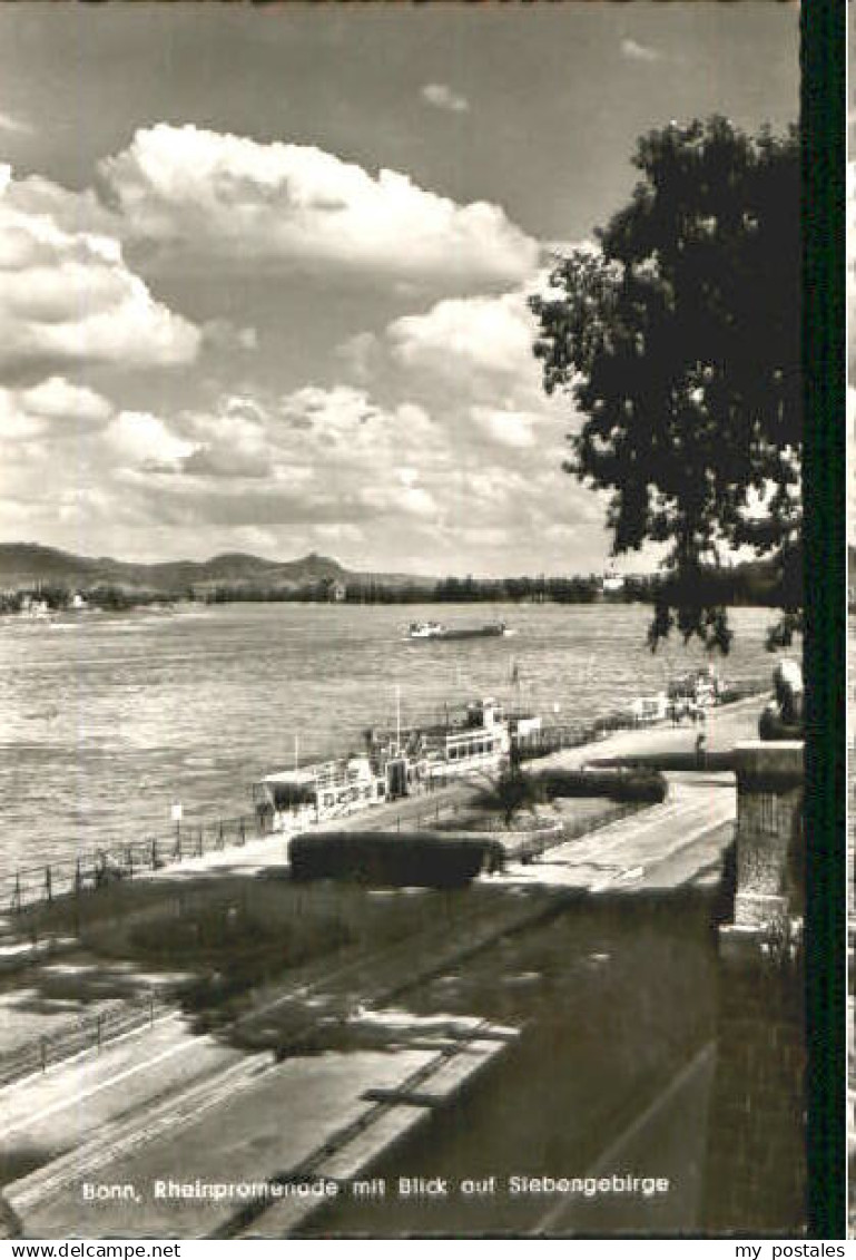 70113393 Bonn Rhein Bonn Promenade x 1955