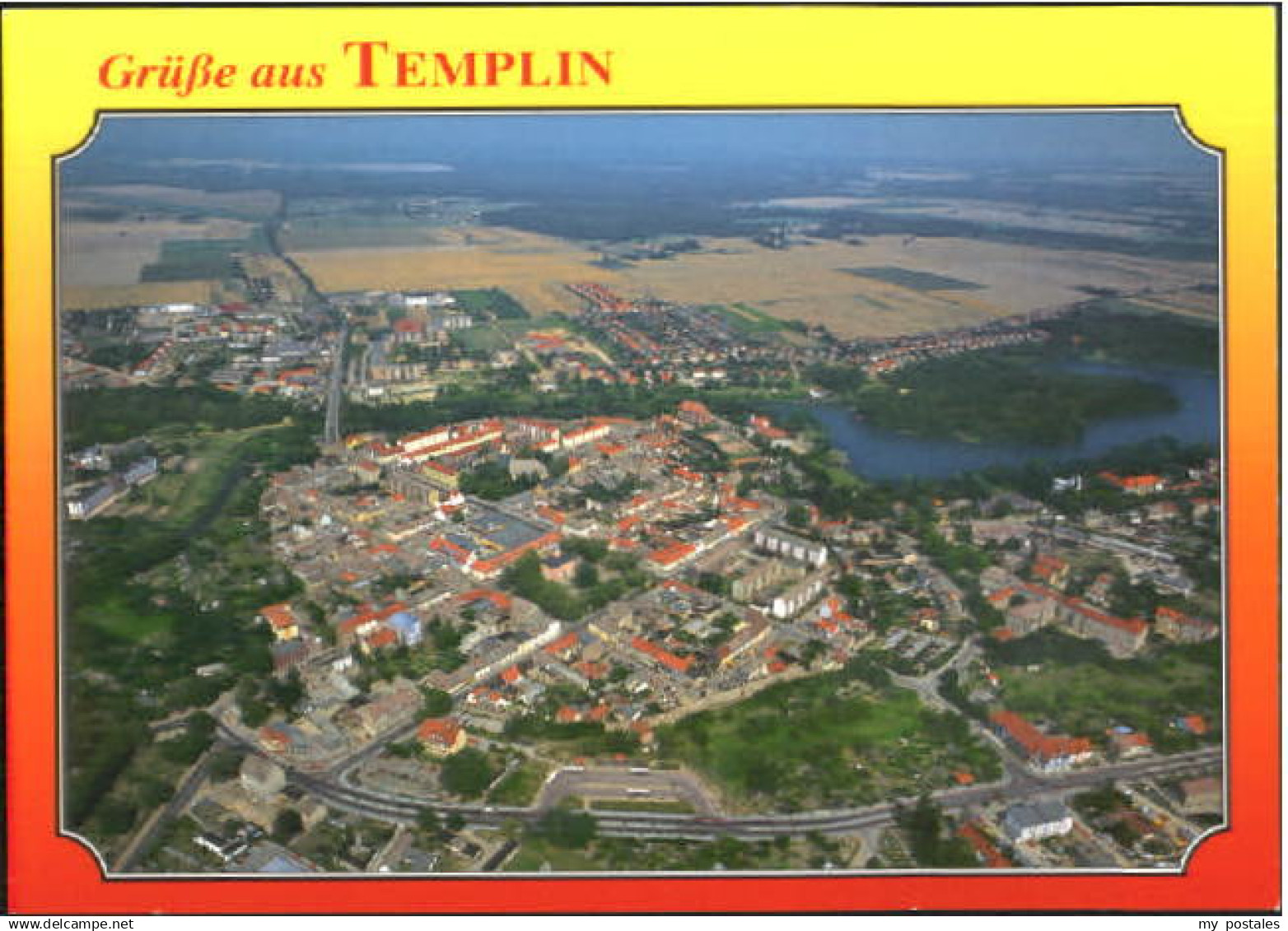 70113518 Templin Templin Fliegeraufnahme