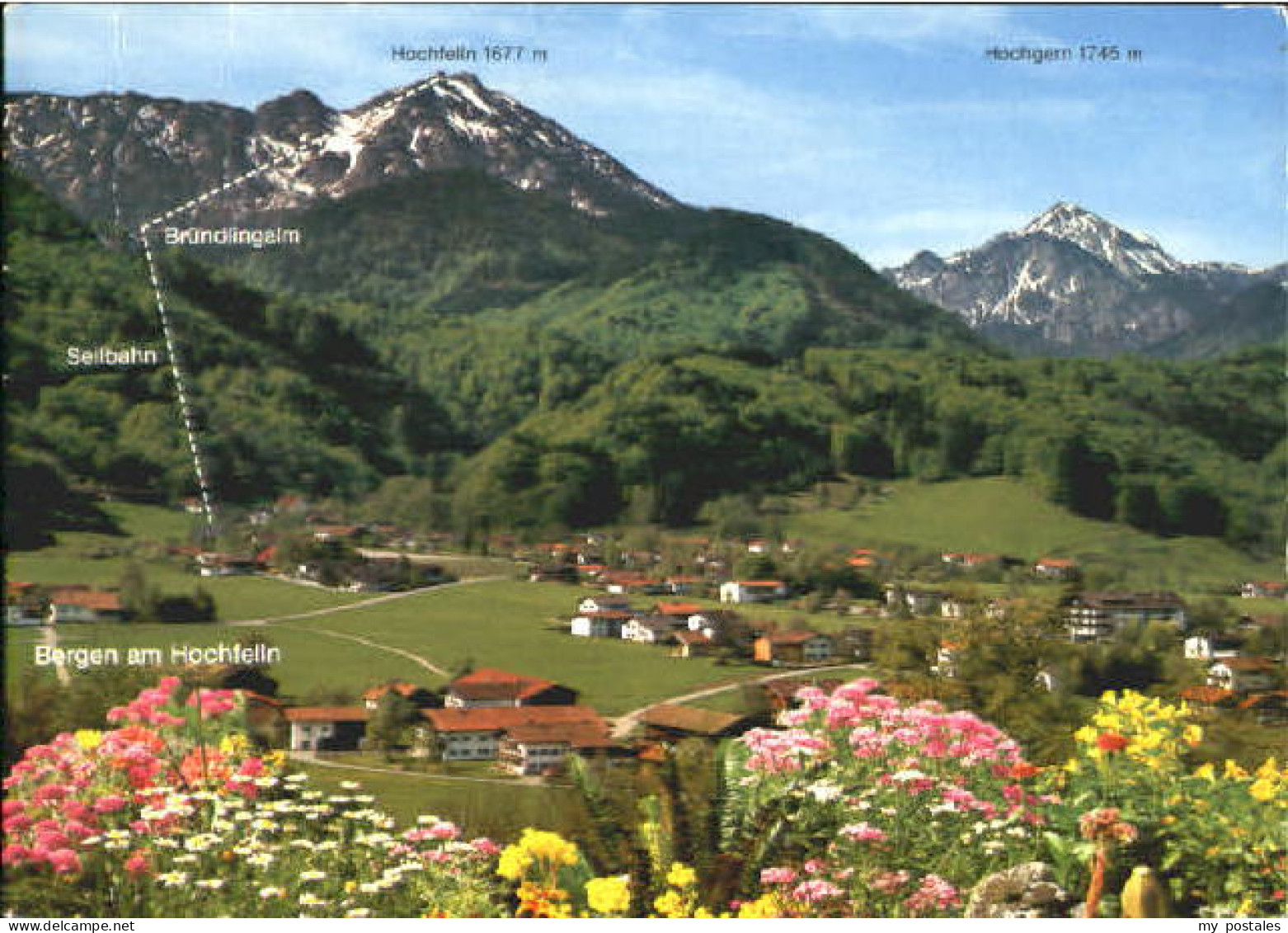 70113999 Bergen Chiemgau Bergen Seilbahn x 1986 Bergen