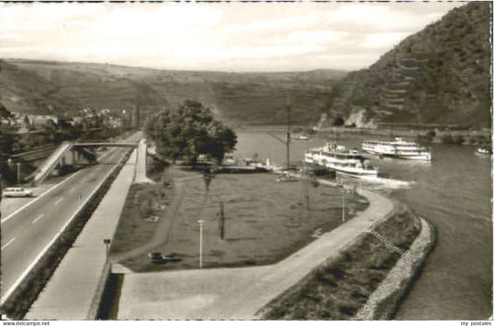 70114519 Oberwesel Rhein Oberwesel Schiff ungelaufen ca. 1955 Oberwesel