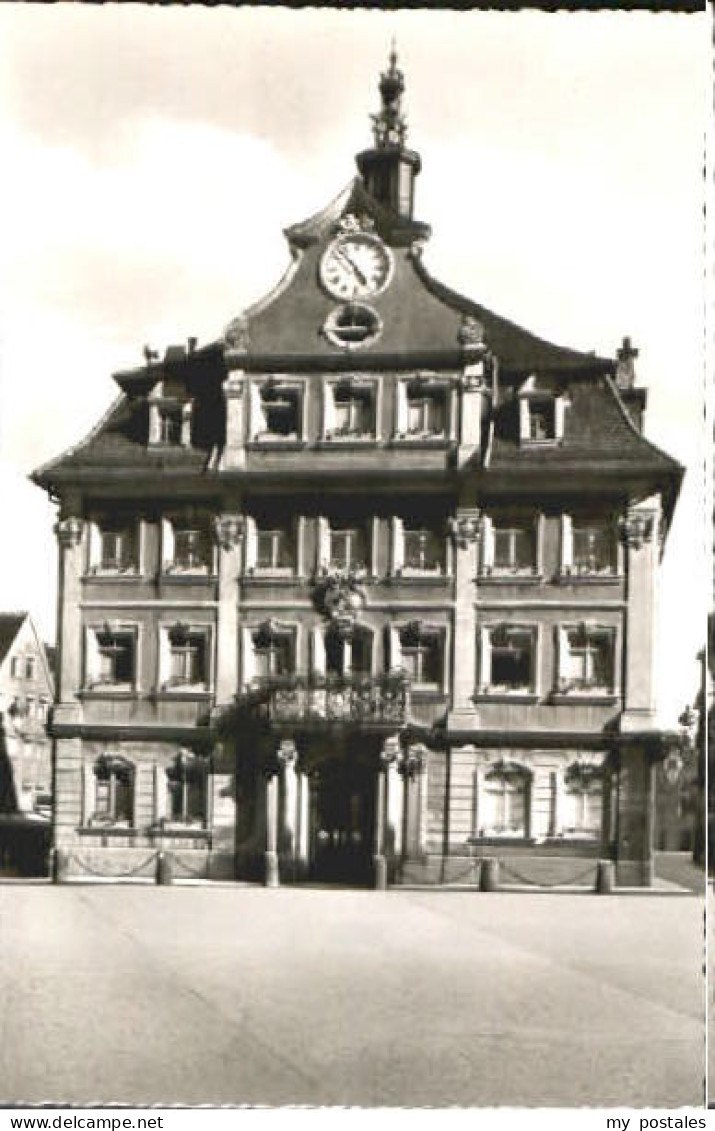 70114651 Schwaebisch Gmuend Schwaebisch Gmuend Rathaus ungelaufen ca. 1955 Schwa