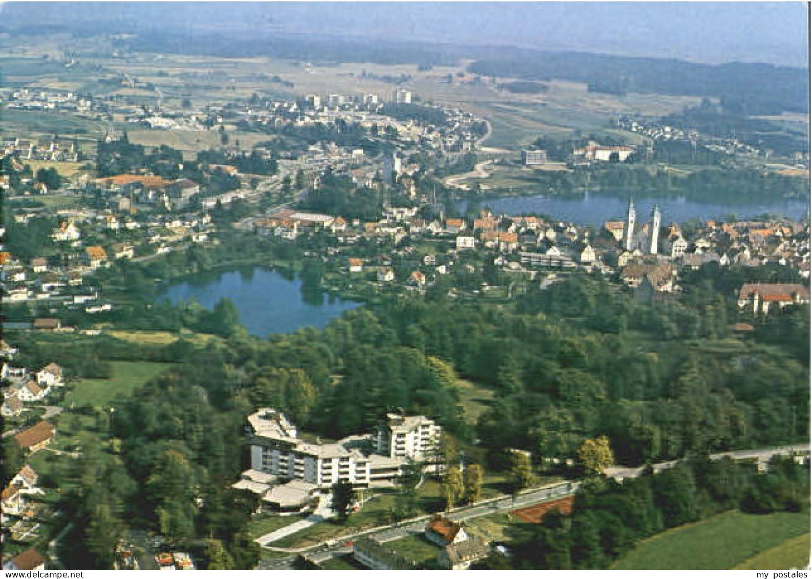 70116270 Bad Waldsee Bad Waldsee Fliegeraufnahme x 1988 Bad Waldsee