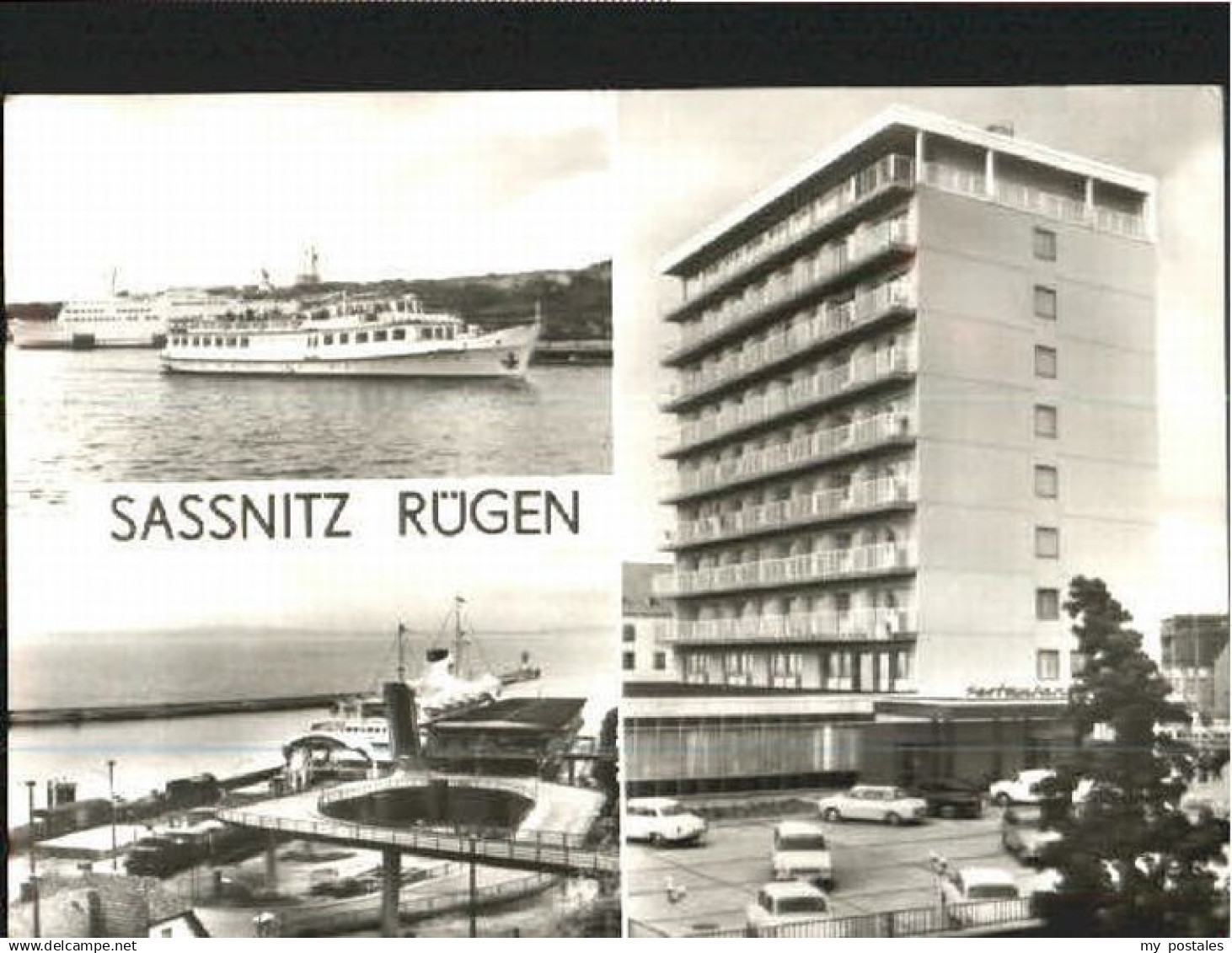 70118118 Sassnitz Ostseebad Ruegen Sassnitz Hafen Bahnhof Hotel x 1981 Sassnitz