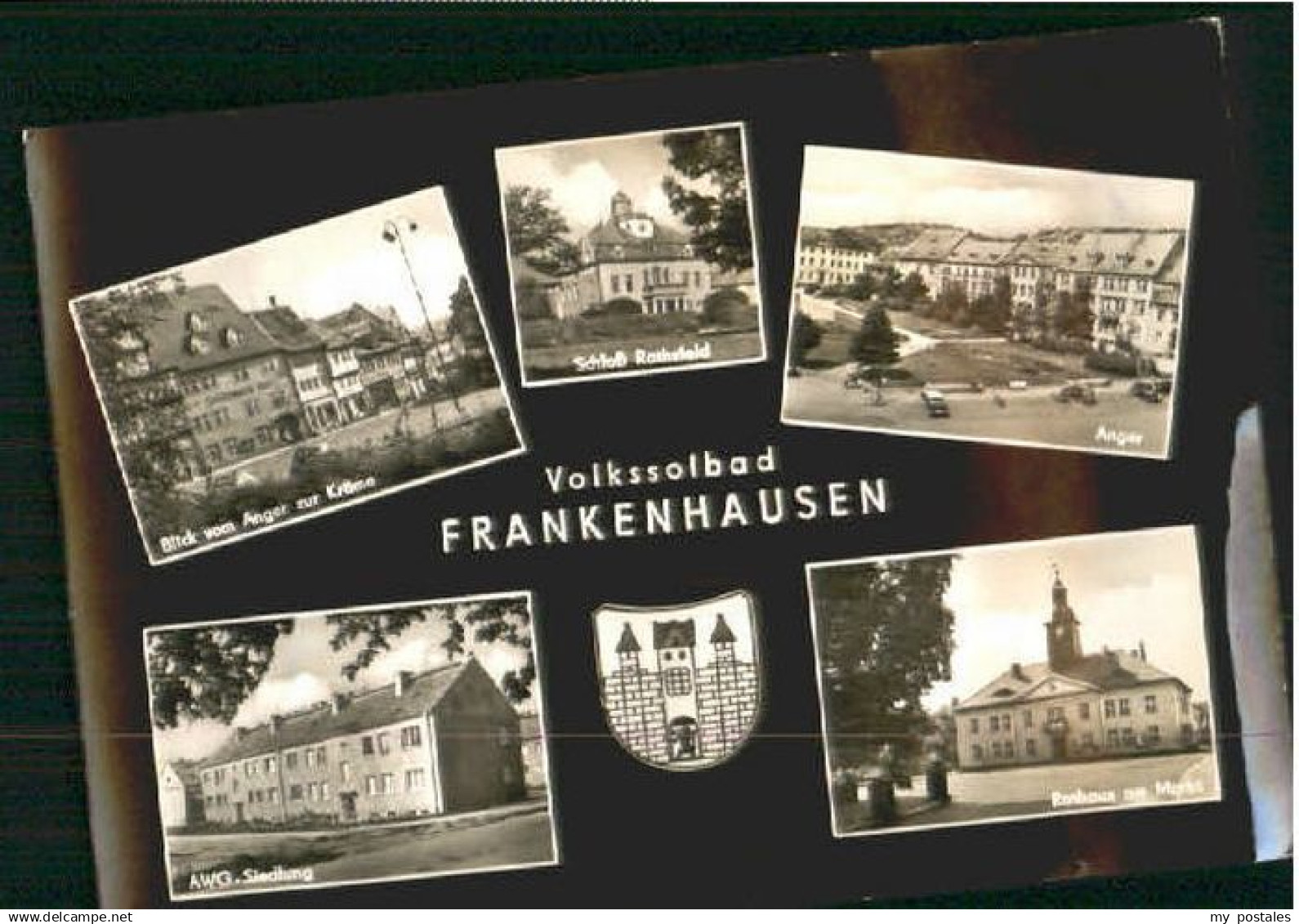 70118378 Frankenhausen Bad Frankenhausen Siedlung Schloss Anger Rathaus Markt un