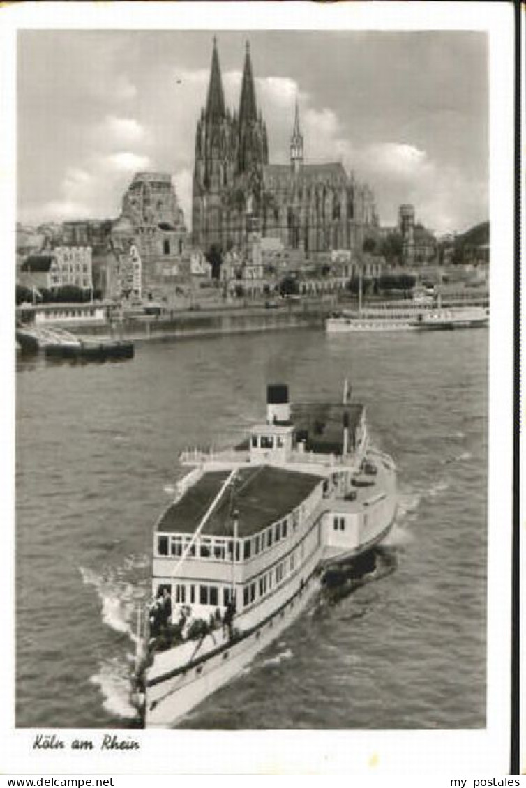 70120007 Koeln Rhein Koeln  x 1952 Koeln Rhein