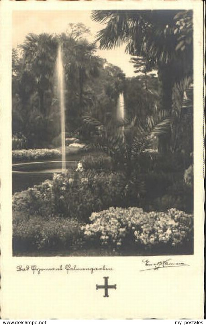 70120850 Bad Pyrmont Bad Pyrmont Palmengarten x 1936 Bad Pyrmont