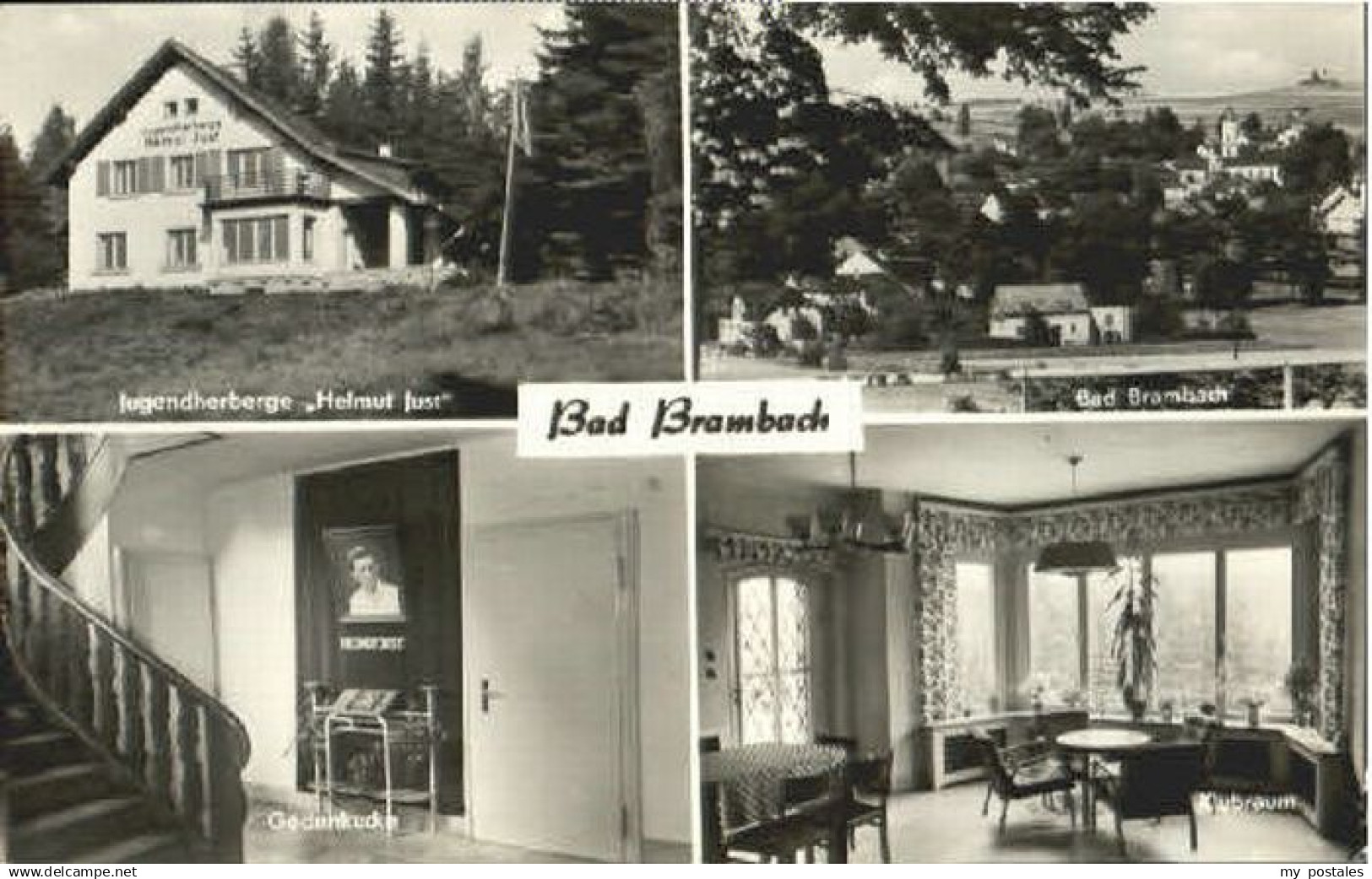 70122067 Bad Brambach Bad Brambach Jugendherberge ungelaufen ca. 1955