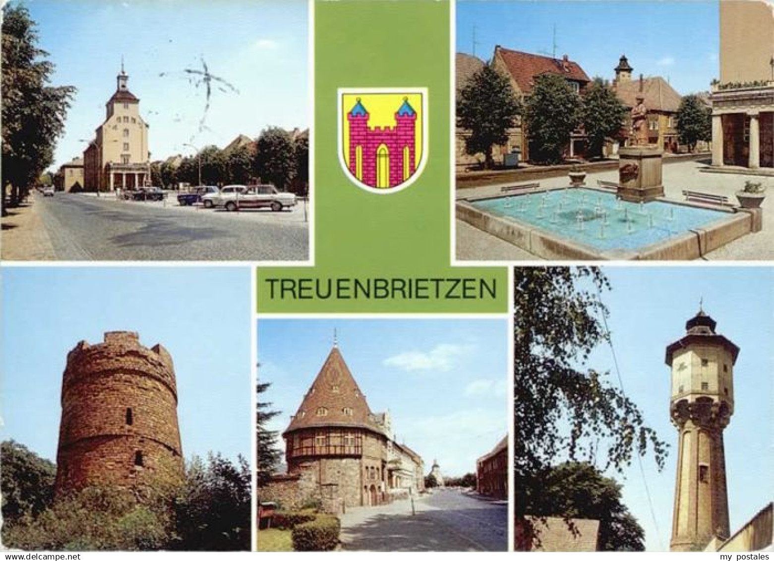 70123235 Treuenbrietzen  Rathaus Brunnen x 1990