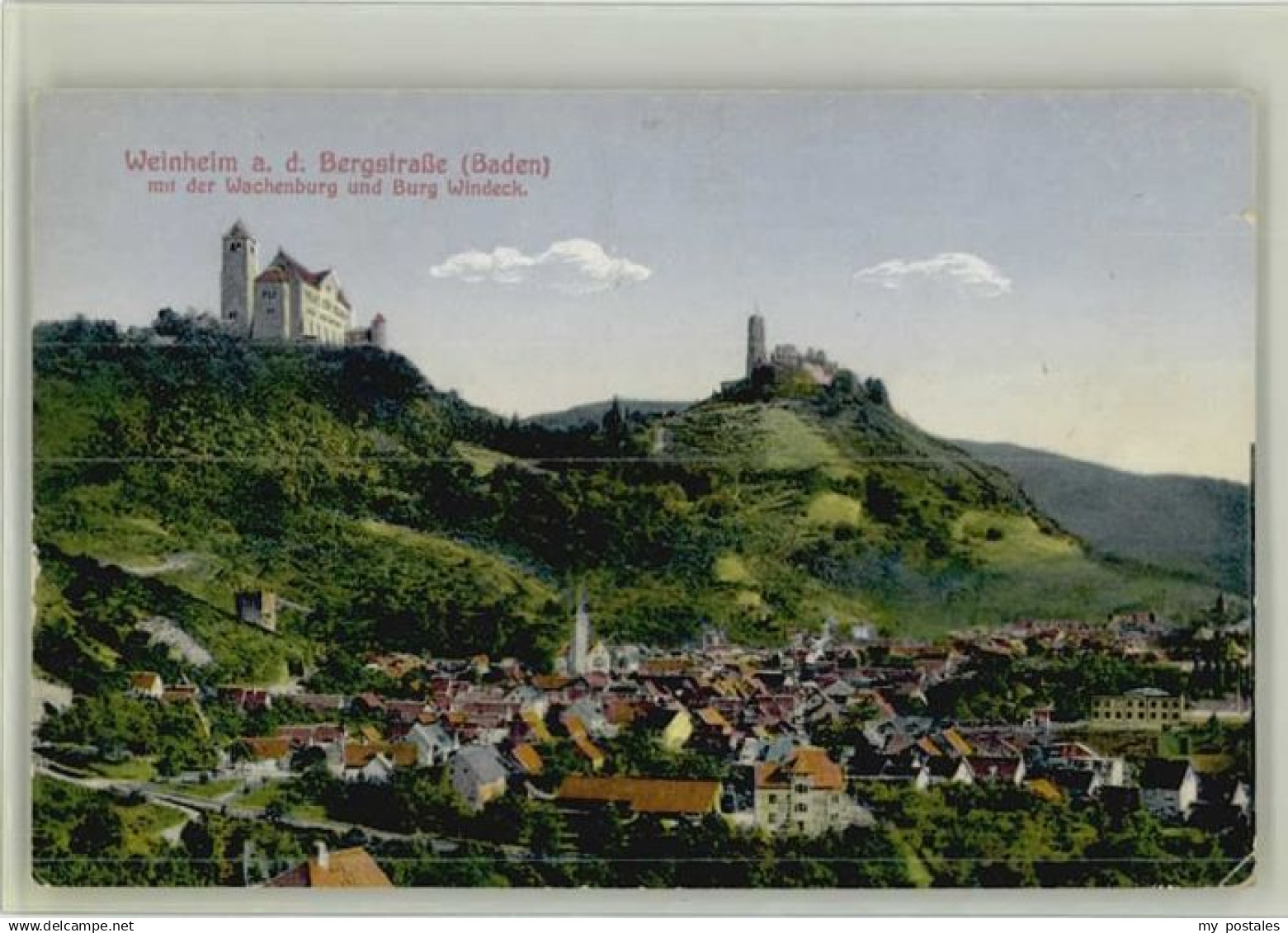 70127154 Weinheim Bergstrasse Weinheim Bergstrasse Wachenburg und Burg Windeck x