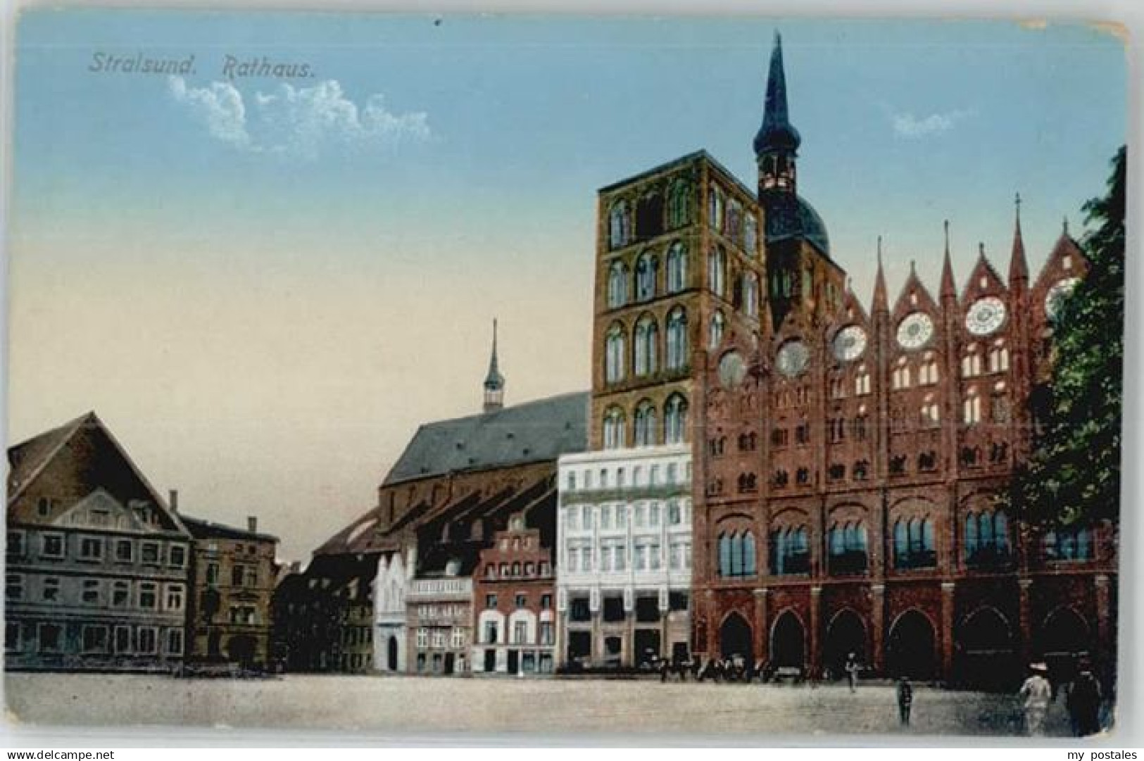 70127332 Stralsund Mecklenburg Vorpommern Stralsund Rathaus *