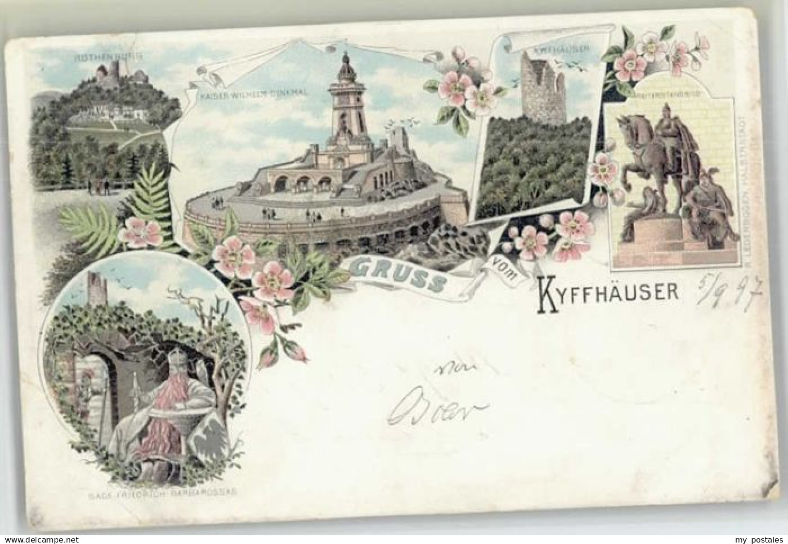 70128615 Kelbra Kyffhaeuser Kelbra Kyffhaeuser Kaiser Wilhelm Denkmal Rothenburg