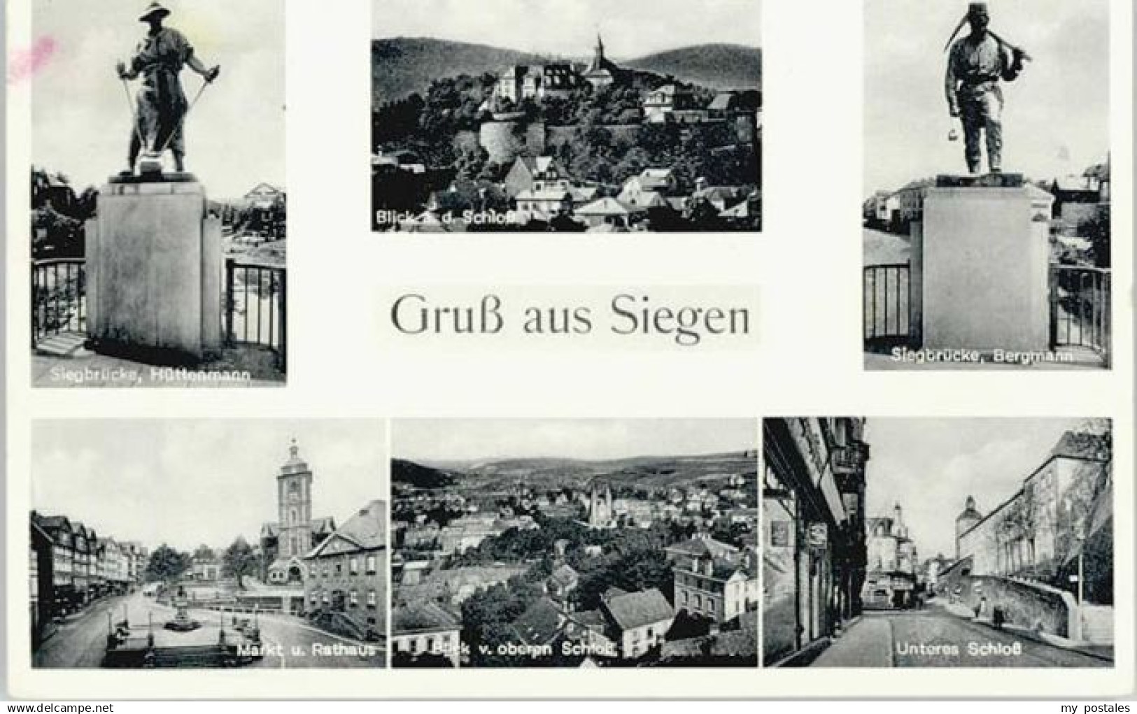 70131953 Siegen Westfalen Siegen Huettenmann Bergmann Markt Rathaus x