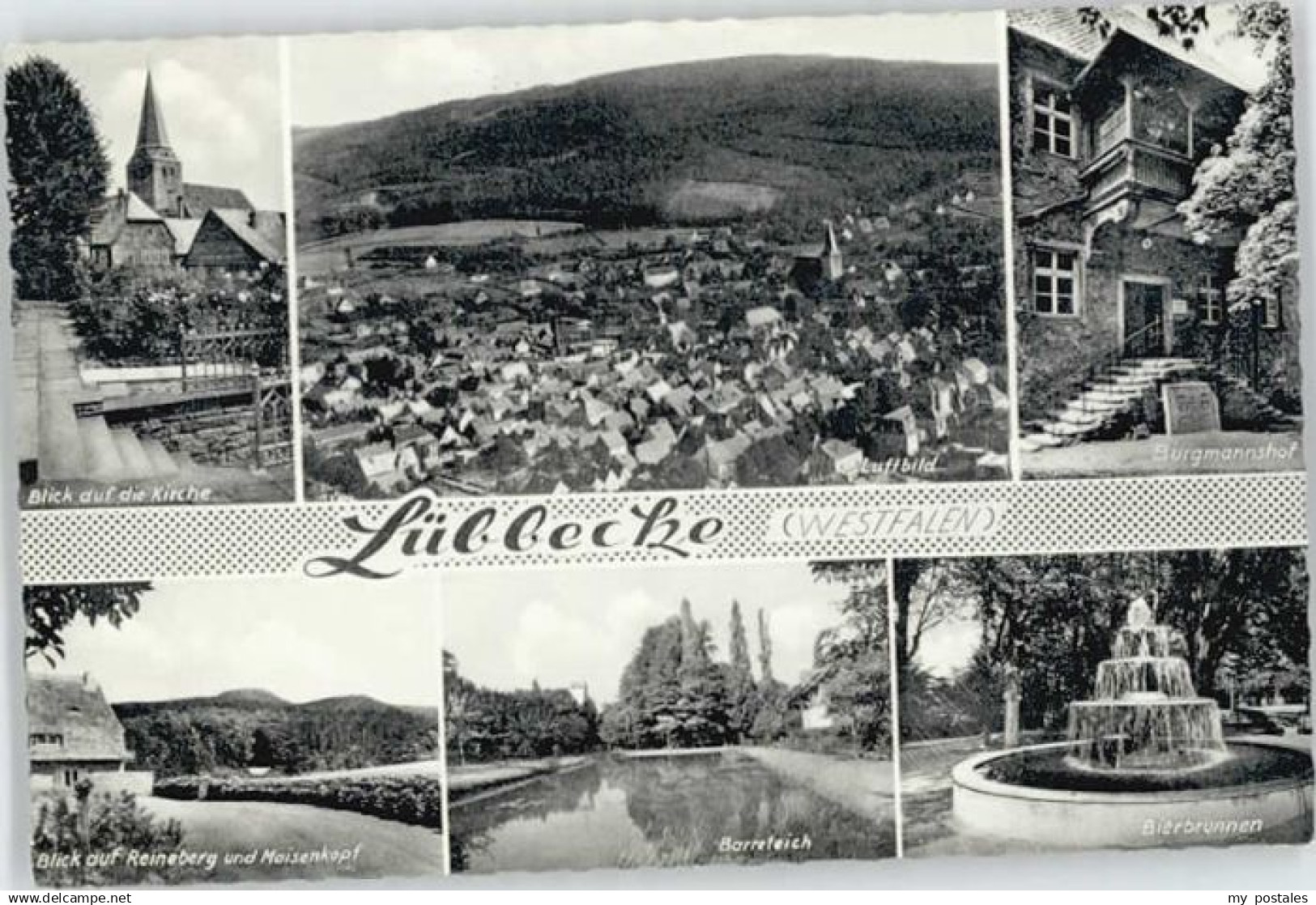 70132749 Luebbecke Westfalen Luebbecke Kirche Bierbrunnen Burgmannshof x