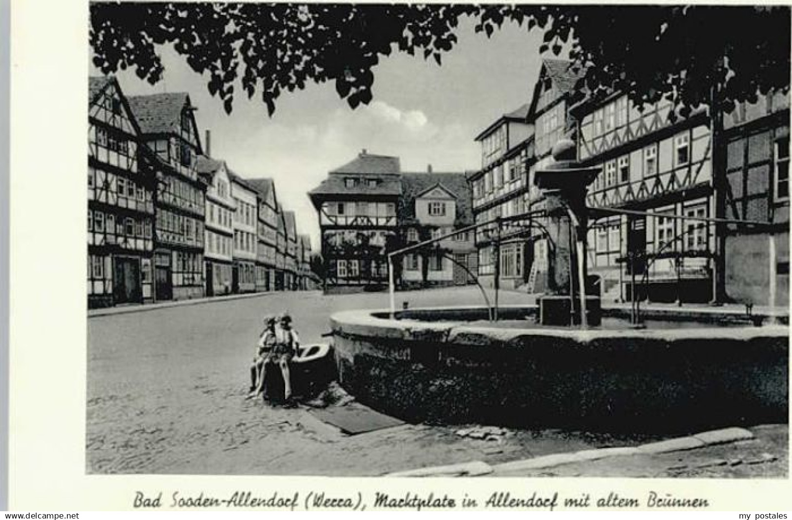 70133325 Bad Sooden-Allendorf Bad Sooden-Allendorf Marktplatz Brunnen *