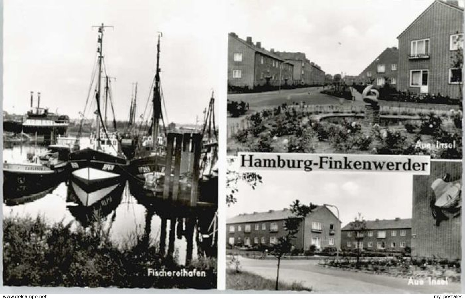 70133543 Finkenwerder Finkenwerder Fischereihafen Aue Insel * Finkenwerder