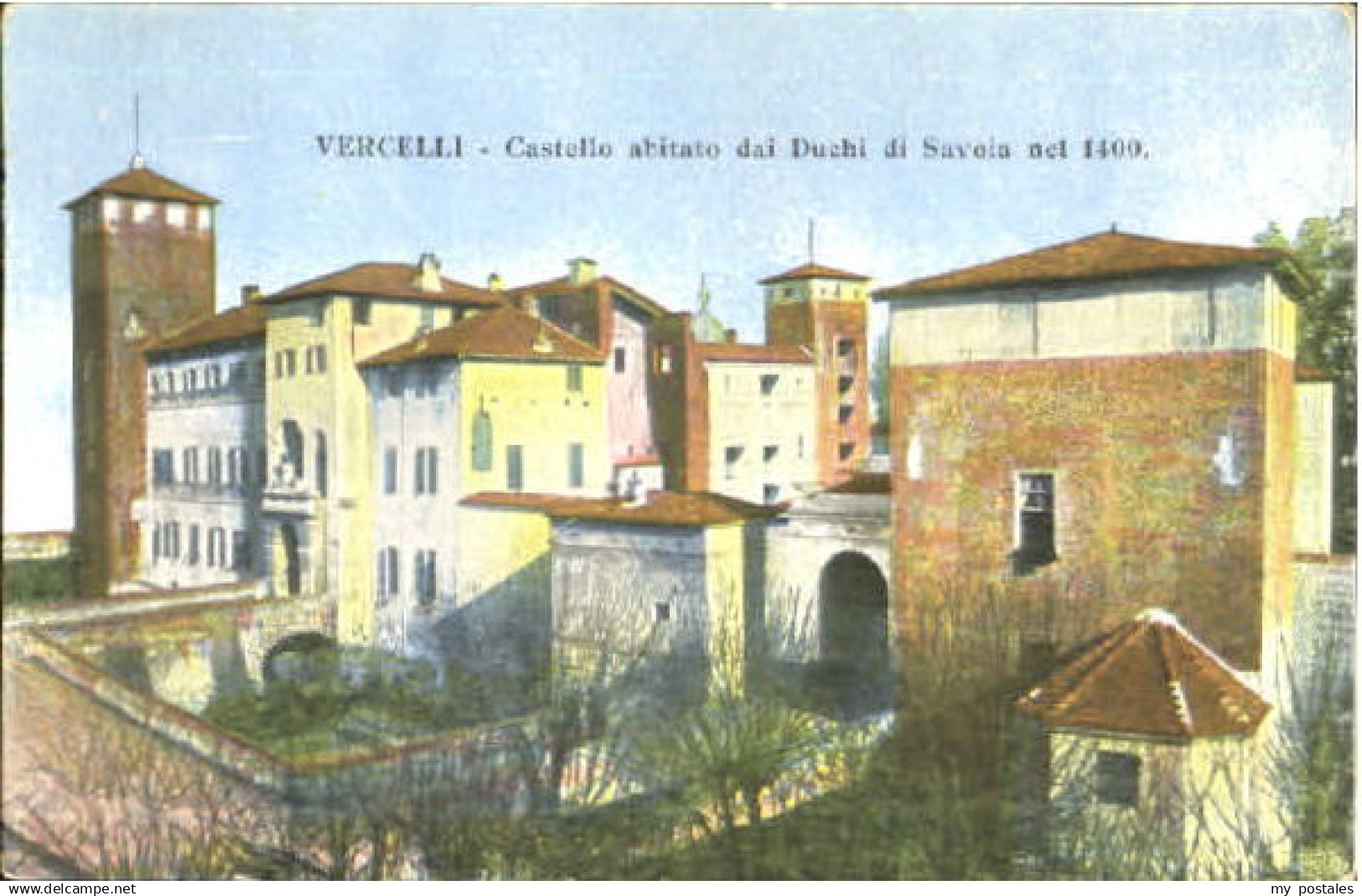 70600802 Vercelli Vercelli Schloss ungelaufen ca. 1900