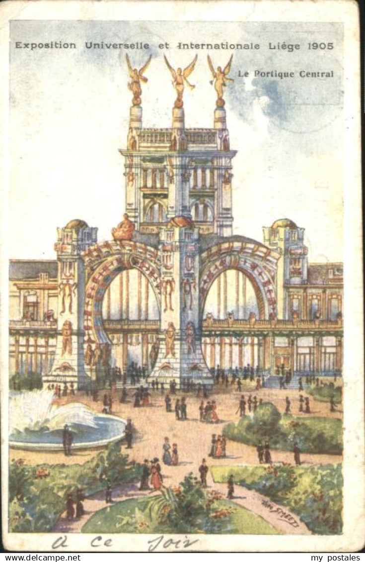 70749427 Liege Luettich Liege Exposition Universelle Portique Central x Liege