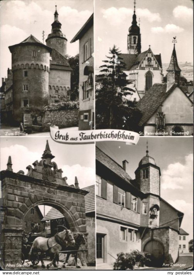 70842373 Tauberbischofsheim Tauberbischofsheim St Peters Kirche Stadttor Zwinger