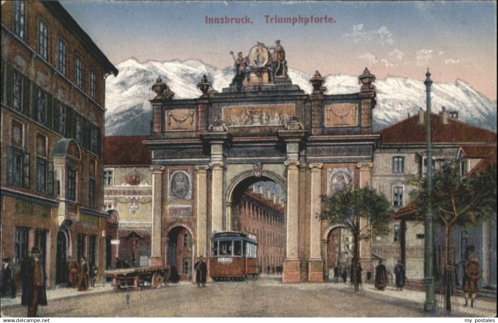 70873157 Innsbruck Innsbruck Strassenbahn Triumphpforte *