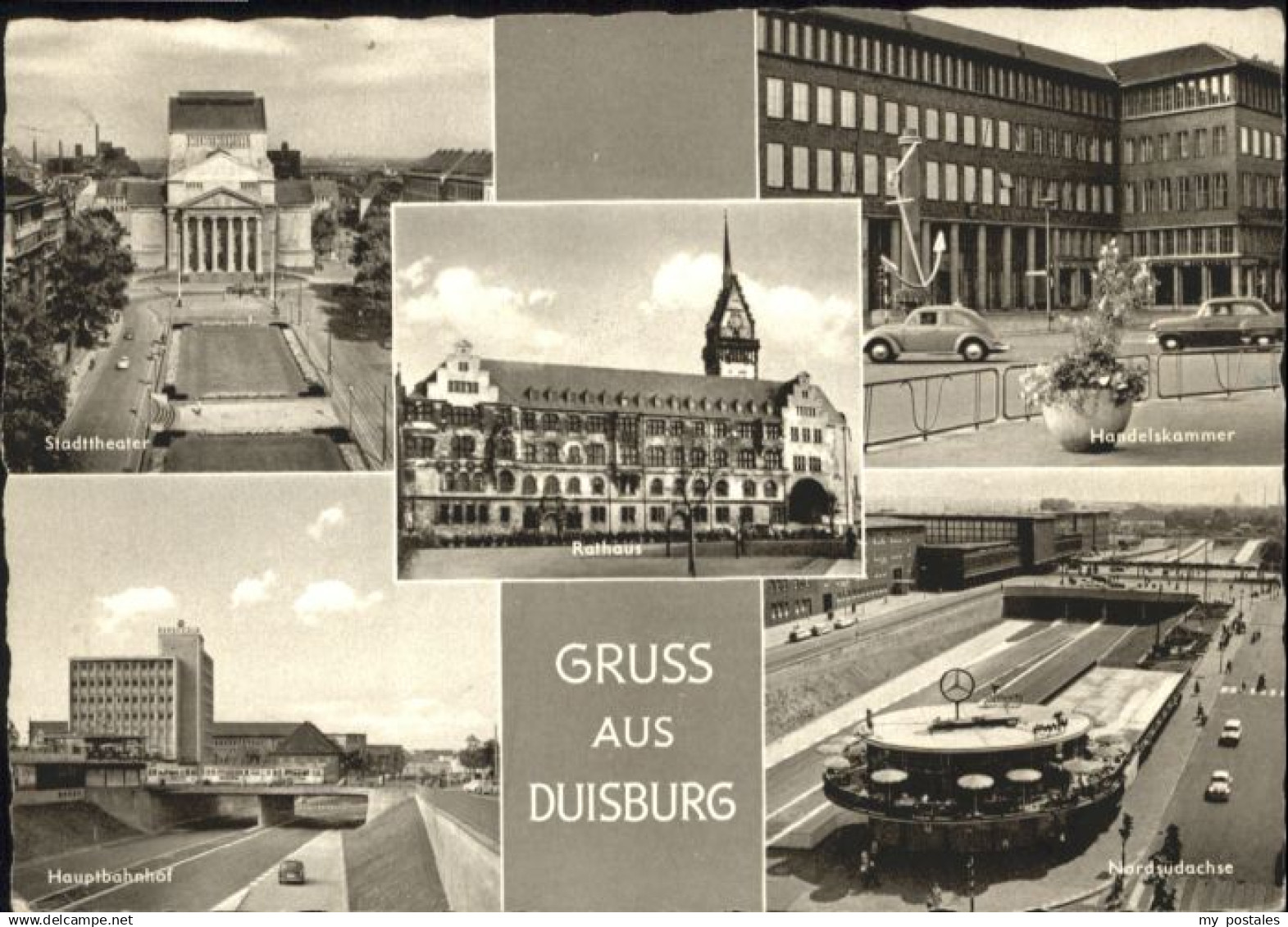 70901847 Duisburg Ruhr Duisburg Bahnhof Theater Handelskammer Rathaus x