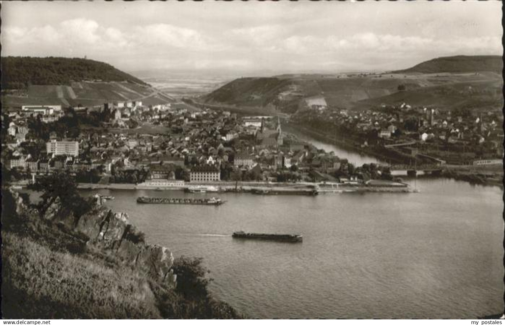 70912215 Bingen Rhein Bingen Rhein Nahemuendung schiff *