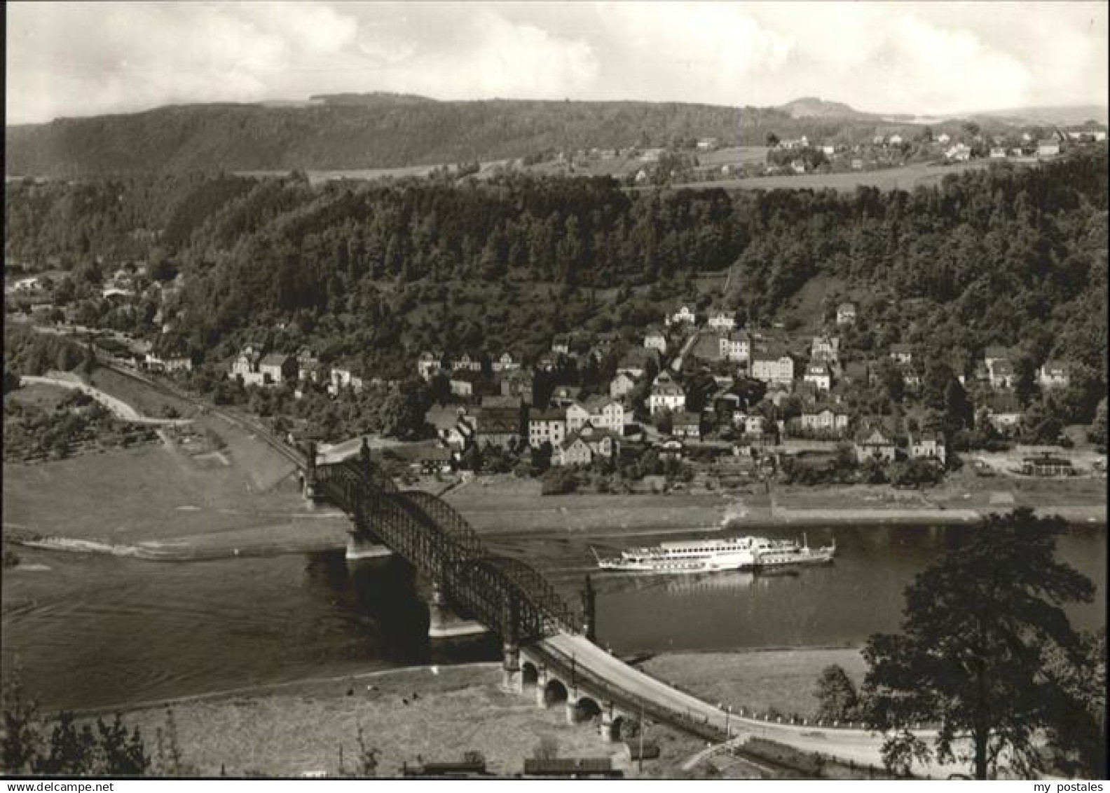 70925279 Bad Schandau Bad Schandau Elbbruecke Rathmannsdorf *