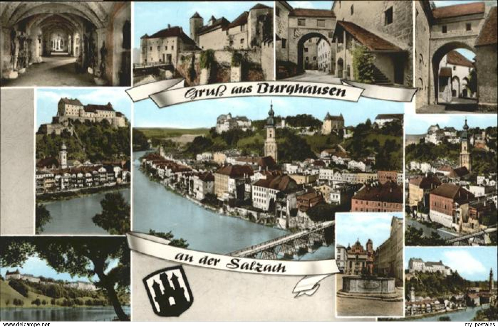 70925411 Burghausen Salzach Burghausen Salzach Bruecke *