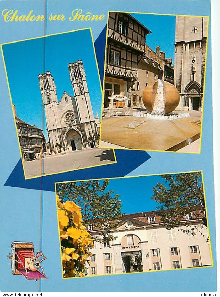 71 - Chalon sur Saone - Multivues - Flamme Postale de Chalon sur Saone - CPM - Voir Scans Recto-Verso