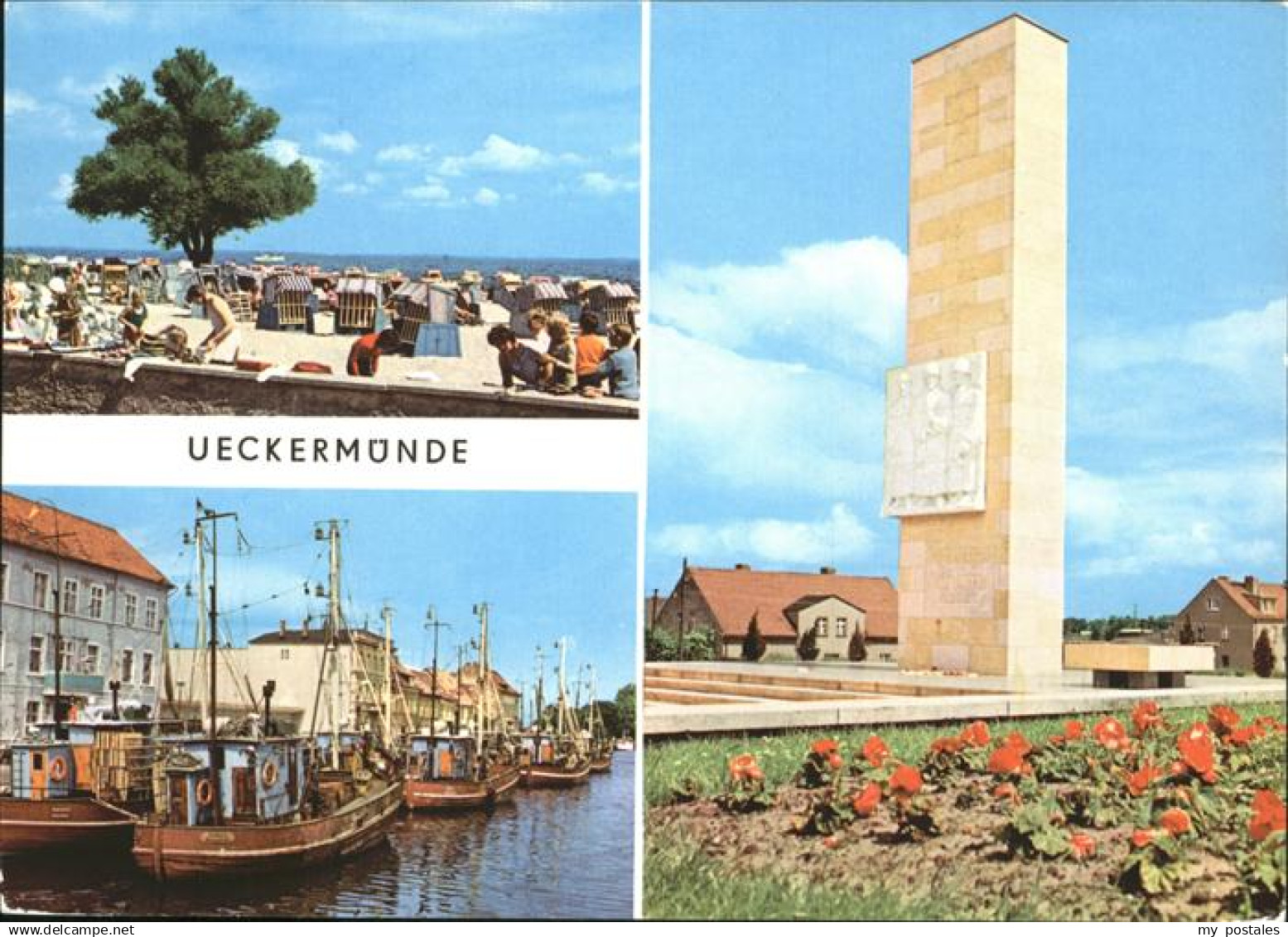 71279750 ueckermuende Hafen Haffbad Sowj. Ehrenmal