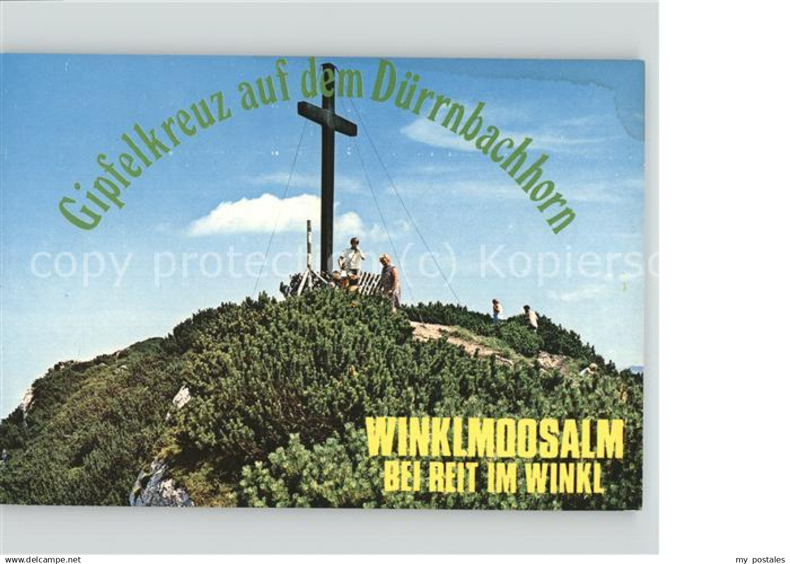 71497234 Winklmoos Winkelmoos Gipfelkreuz Duerrnbachhorn Chiemgauer Alpen