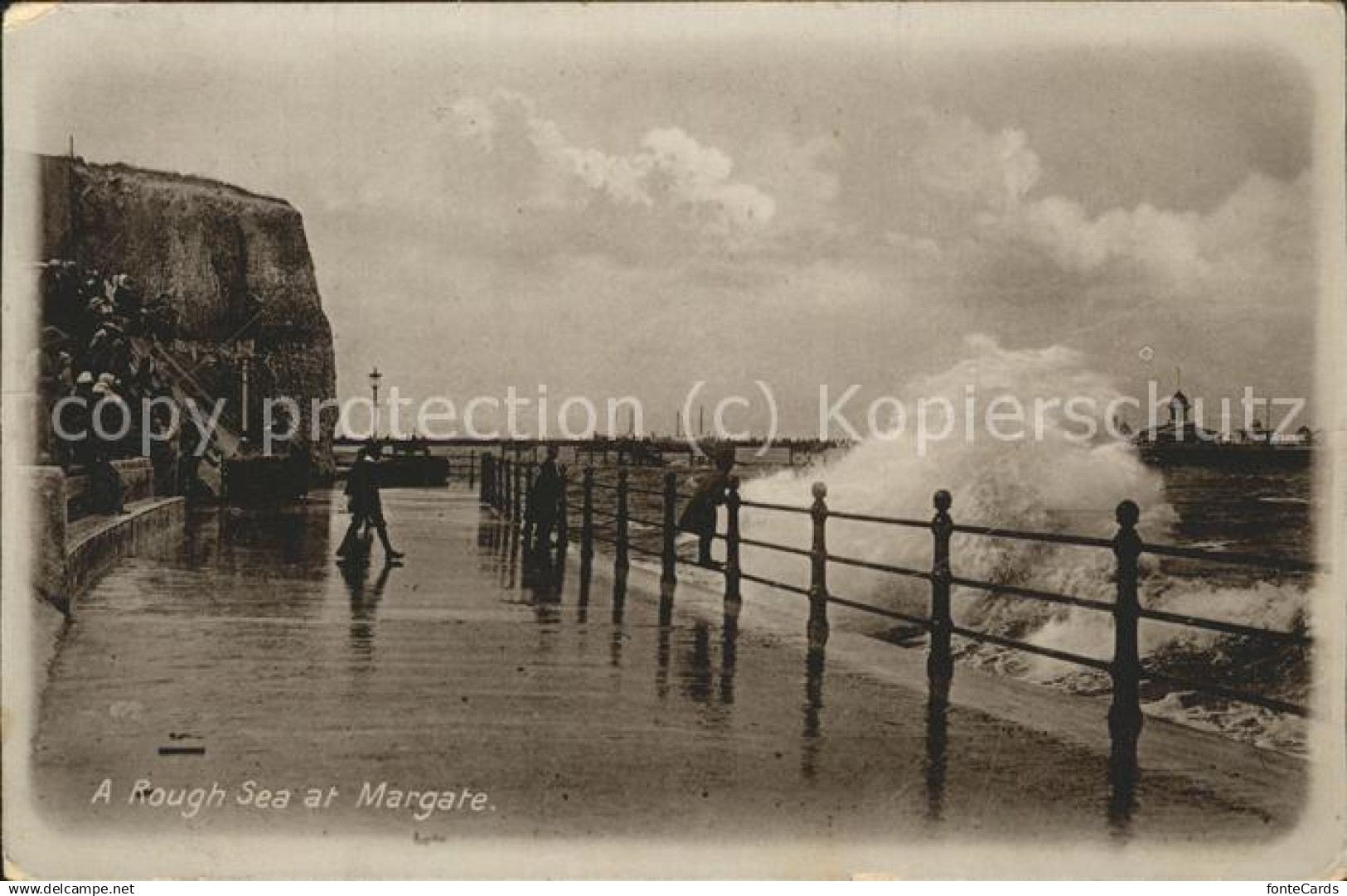 71502058 Margate UK Rough Sea Margate UK