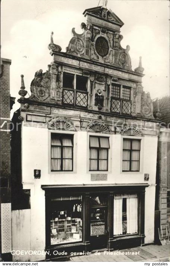 71804315 Coevorden Oude gevel Frieschestraat Historisches Gebaeude