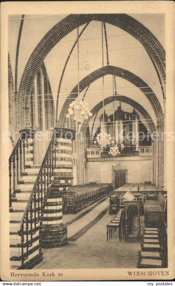 71807653 Winschoten Interieur Hervormde Kerk Kirche