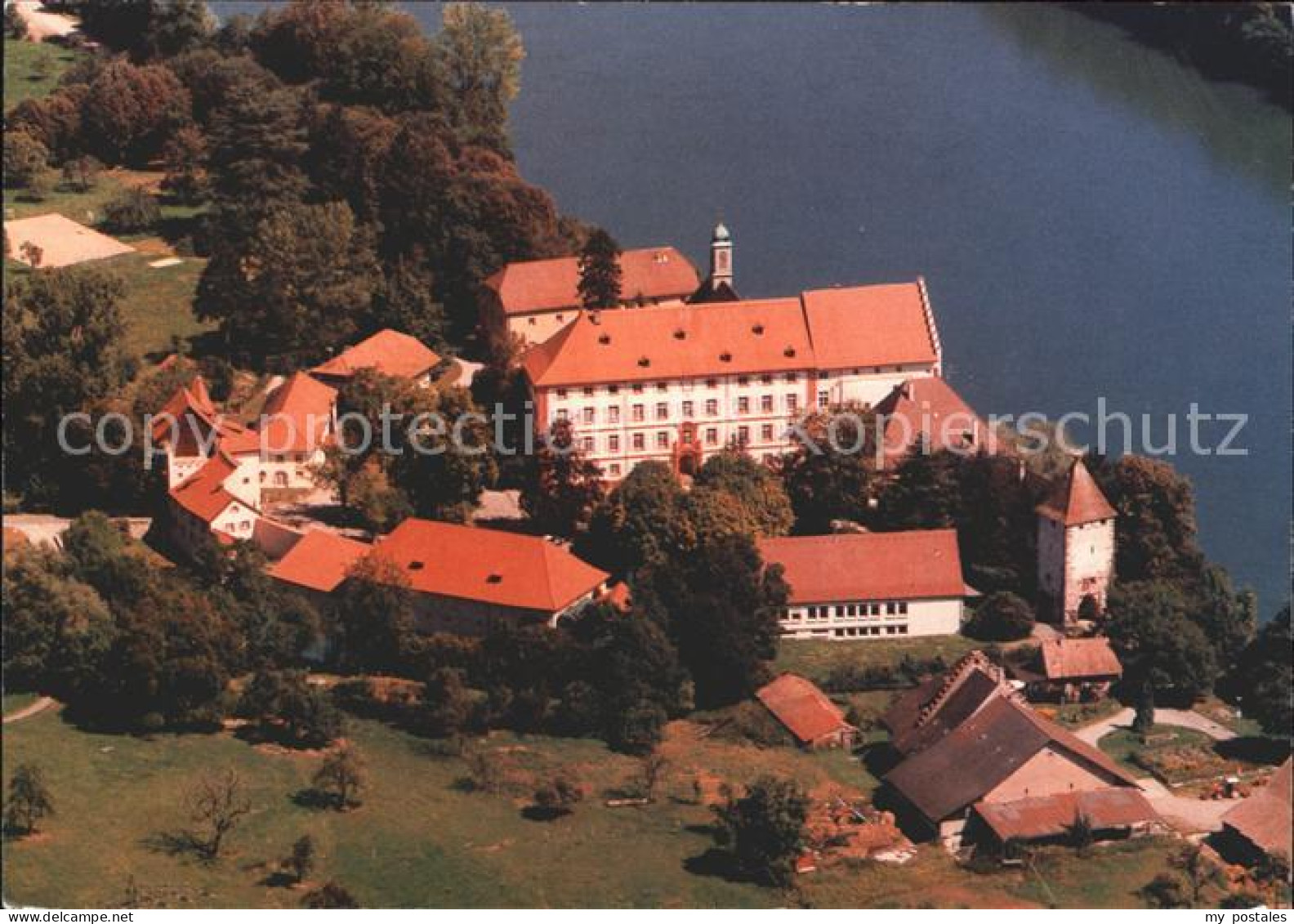 71831905 Rheinfelden Baden Fliegeraufnahme Schloss Beuggen Rheinfelden