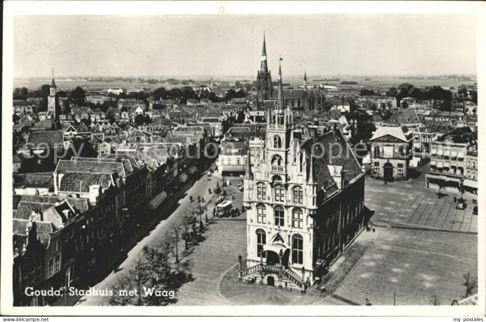 71895740 Gouda Stadhuis met Waag Gouda