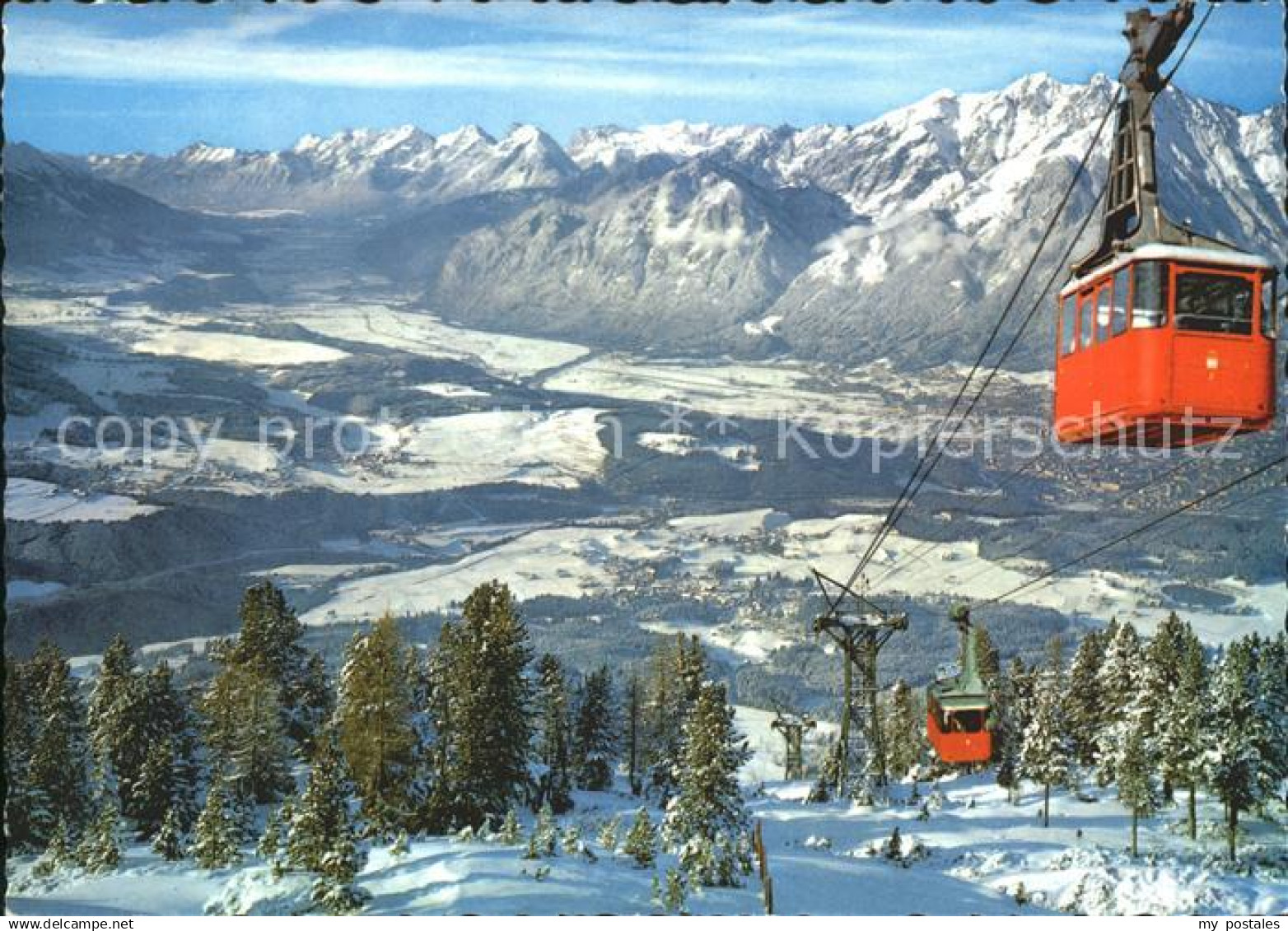 71932166 Igls Tirol Winterpanorama Blick vom Patscherkofel nach Mutters Natters