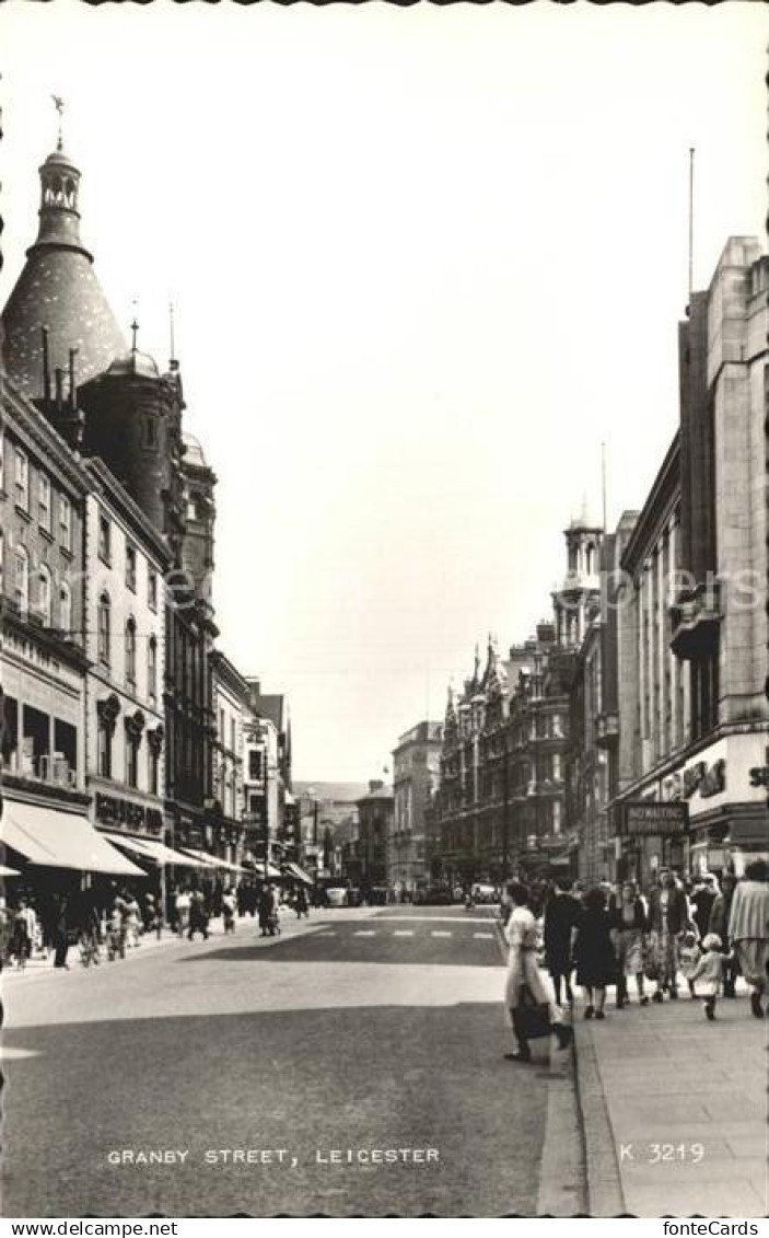 71941046 Leicester United Kingdom Granby Street Valentine's Post Card