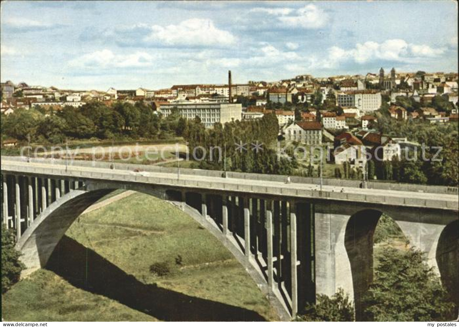 71946495 Pirmasens Blick auf Stadt und Bruecke Pirmasens