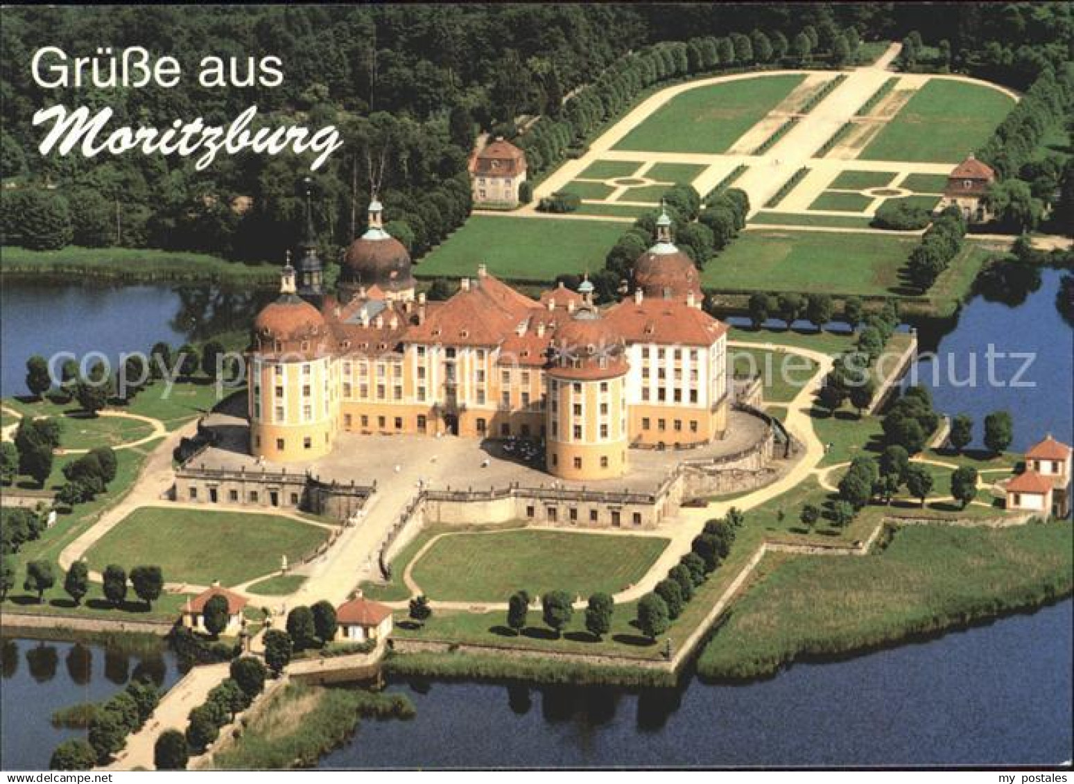 71959697 Moritzburg Sachsen Schloss Moritzburg Fliegeraufnahme