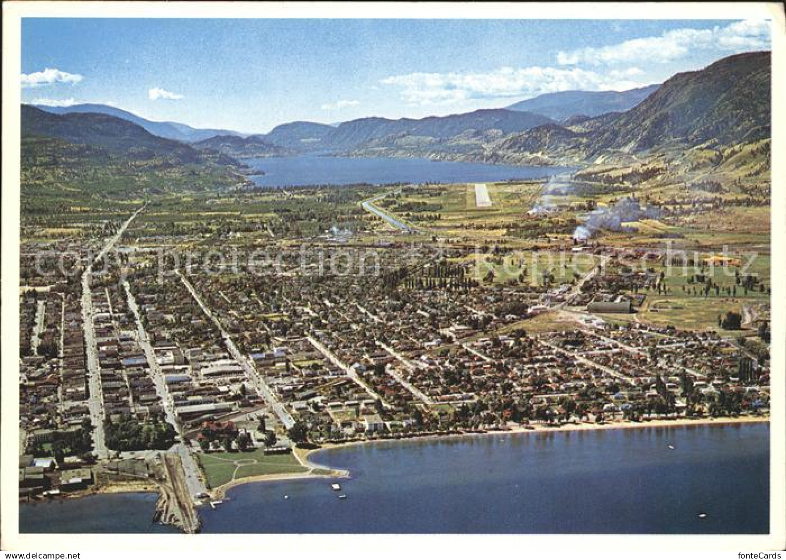 71965766 Penticton Okanagan Lake Skaha Lake Fliegeraufnahme