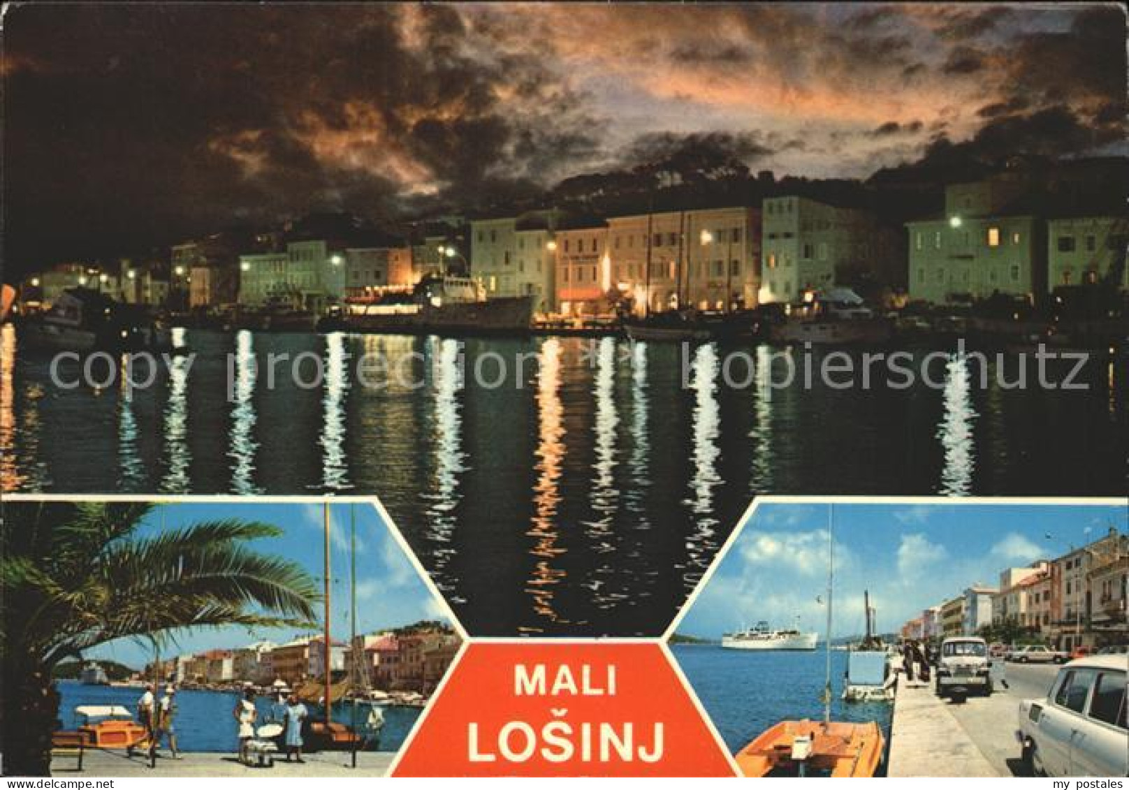 71979198 Mali Losinj Promenade bei Nacht Mali Losinj