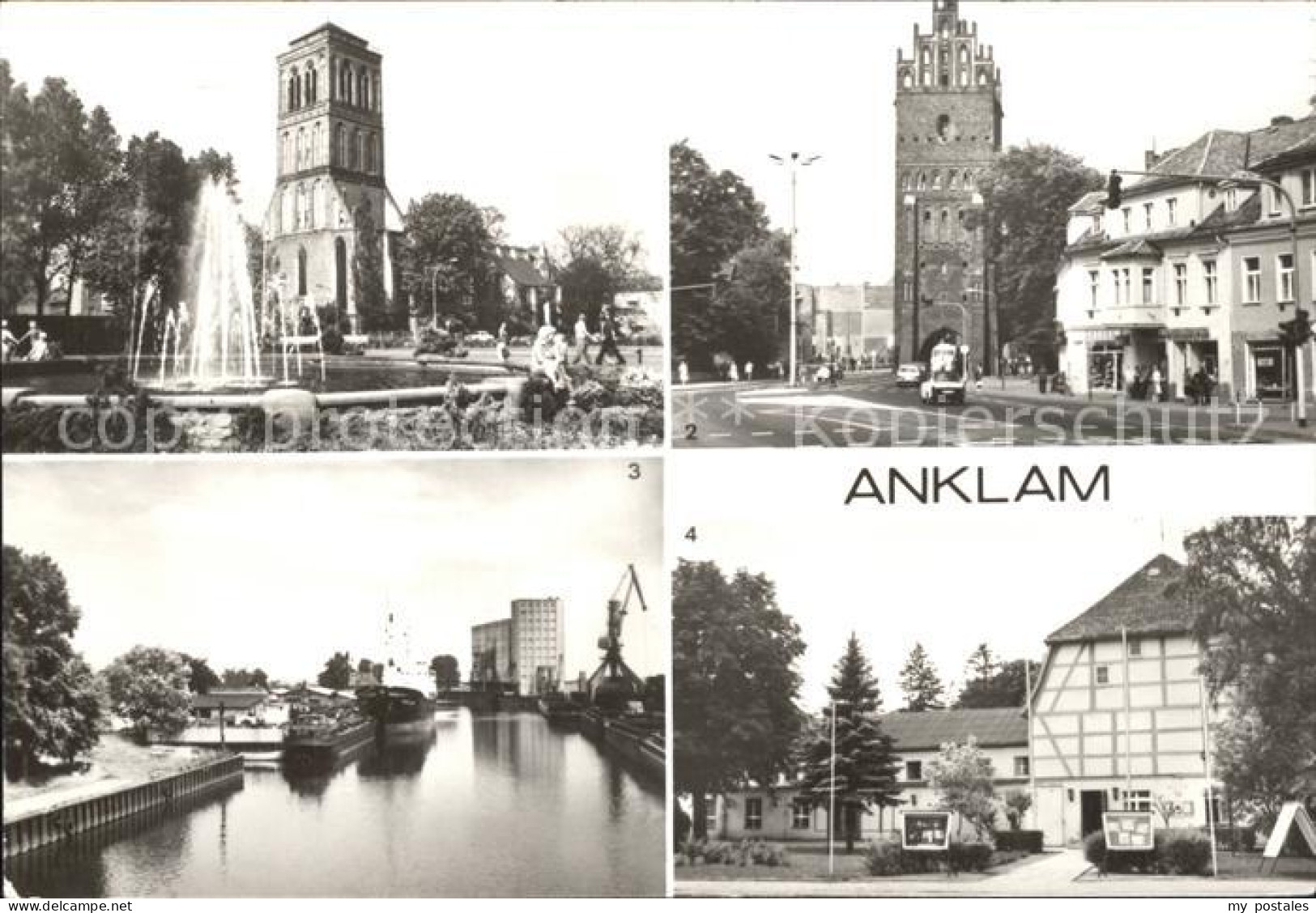 71980999 Anklam Nicolaikirche Steintor Hafen Theater Anklam