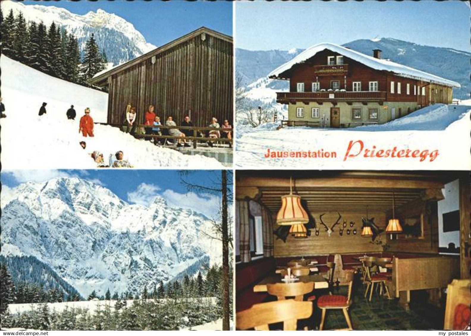 71985934 Leogang Jausenstation Priesteregg Skigebiet