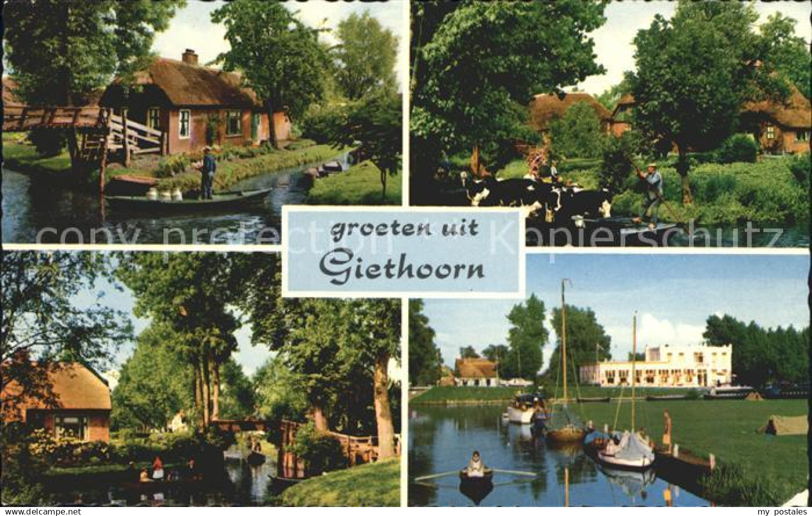 71987426 Giethoorn Bondshotel Cafe Restaurant Wapen Van Giethoorn Boote Kuehe