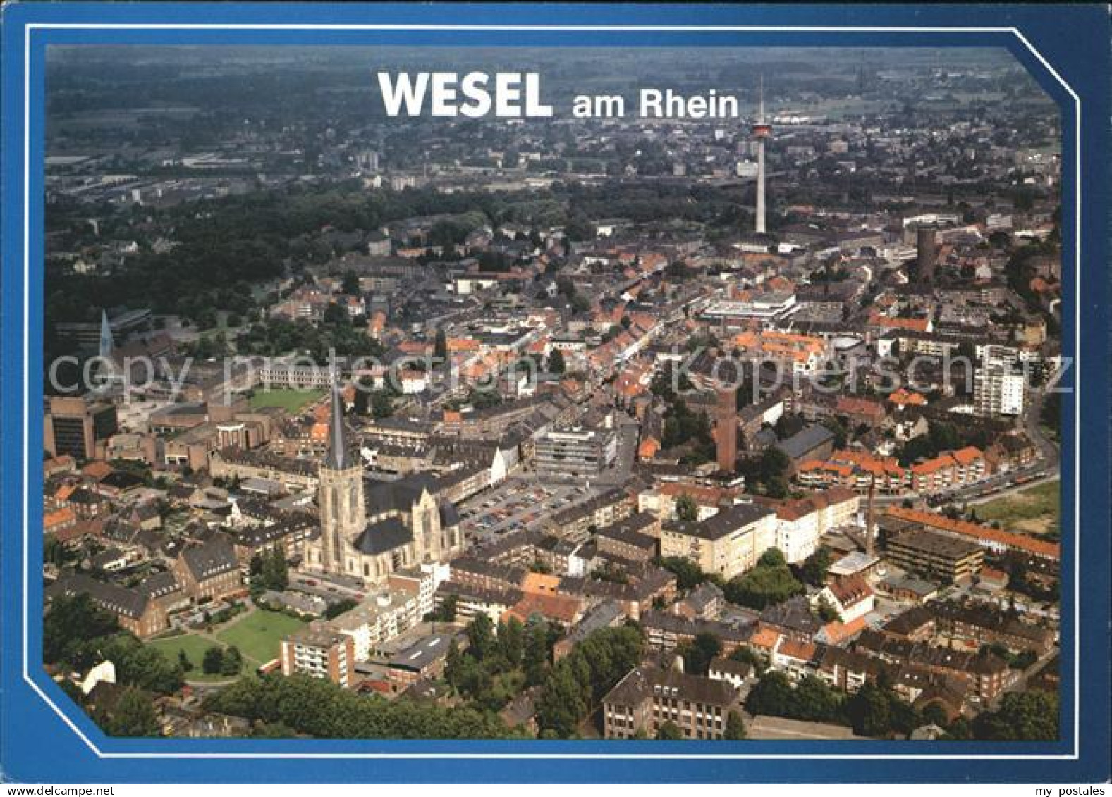 71998713 Wesel Rhein Fliegeraufnahme